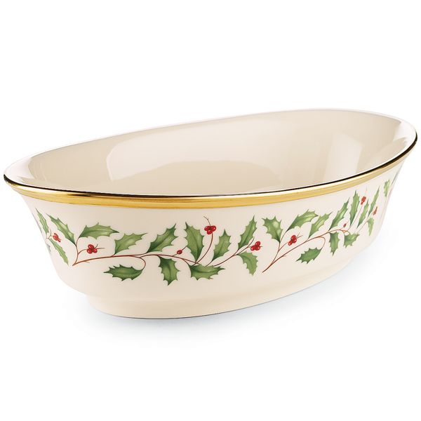 Picture of Lenox 146504510 Holiday Dinnerware Open Vegetable Bowl - Large