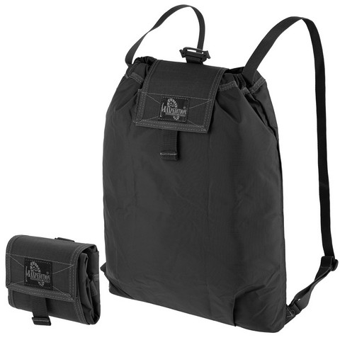 Rollypoly Folding Backpack - Black