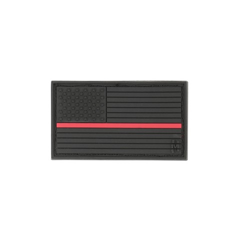 USA Flag Patch, Small - Firefighter Thin Red Line
