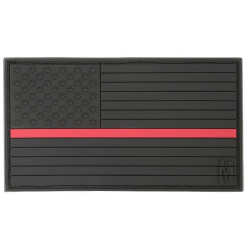 USA Flag Patch- Large - Firefighter Thin Red Line