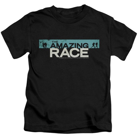 Amazing Race-Bar Logo - Short Sleeve Juvenile 18-1 Tee - Black- Small 4
