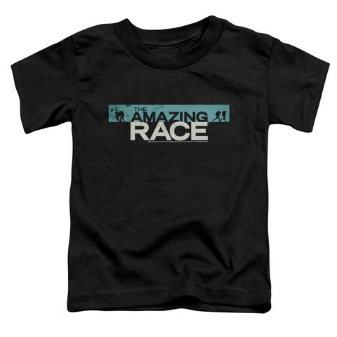 Amazing Race-Bar Logo - Short Sleeve Toddler Tee - Black- Small 2T