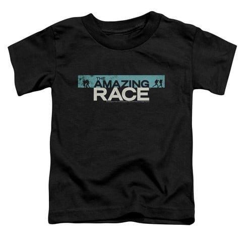 Amazing Race-Bar Logo - Short Sleeve Toddler Tee - Black- Medium 3T