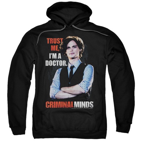 Criminal Minds-Trust Me - Adult Pull-Over Hoodie - Black- Extra Large