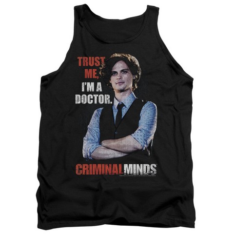 Criminal Minds-Trust Me - Adult Tank Top - Black- Small