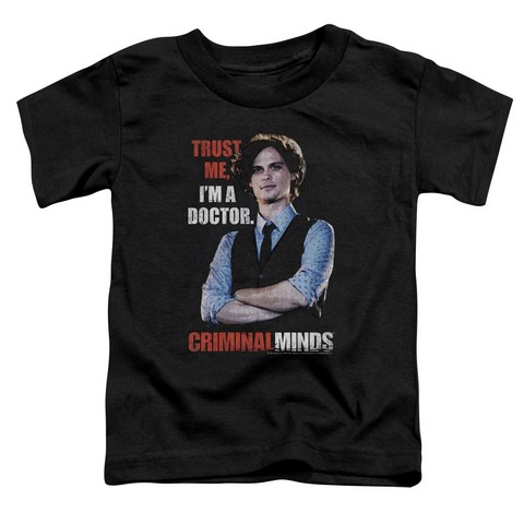 Criminal Minds-Trust Me - Short Sleeve Toddler Tee - Black- Medium 3T