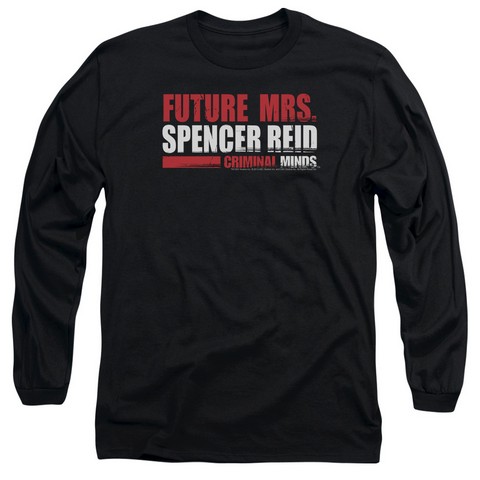 Criminal Minds-Future Bride - Long Sleeve Adult 18-1 Tee - Black- Extra Large