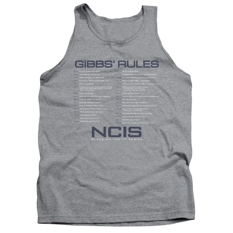 Ncis-Gibbs Rules - Adult Tank Top - Athletic Heather- 2X