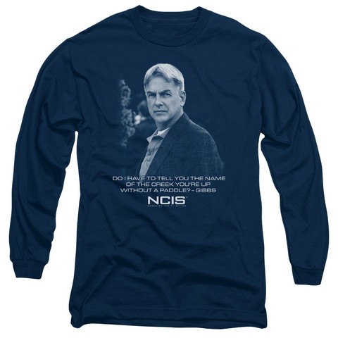 Ncis-Creek - Long Sleeve Adult 18-1 Tee - Navy- Large