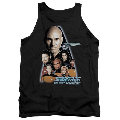 Star Trek-The Next Generation - Adult Tank Top - Black- Large