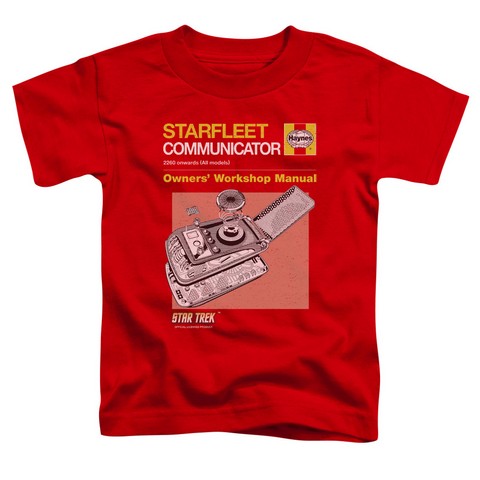 Star Trek-Comm Manual - Red- Large 4T
