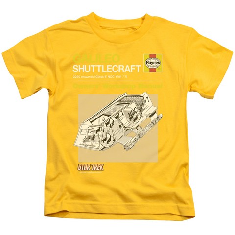 Star Trek-Shuttle Manual - Yellow- Medium 5-6