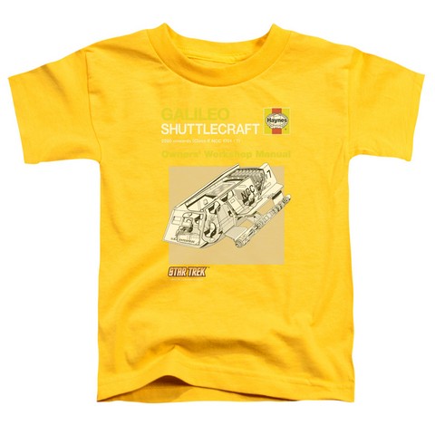 Star Trek-Shuttle Manual - Yellow- Medium 3T