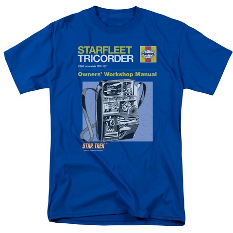 Star Trek-Tricorder Manual - Royal Blue- Medium