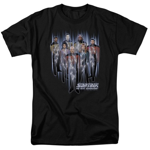 Star Trek-Beam Us Up - Short Sleeve Adult 18-1 Tee - Black- Medium