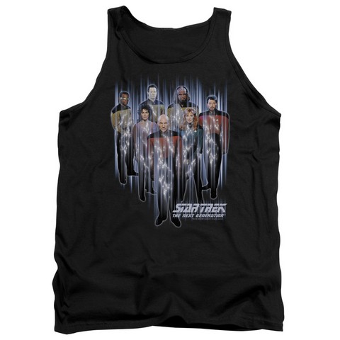 Star Trek-Beam Us Up - Adult Tank Top - Black- Medium