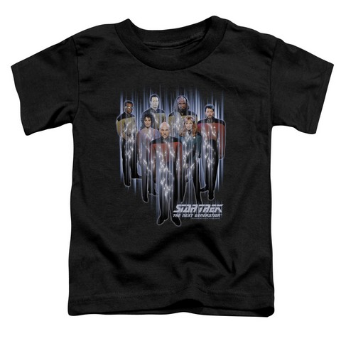 Star Trek-Beam Us Up - Short Sleeve Toddler Tee - Black- Medium 3T