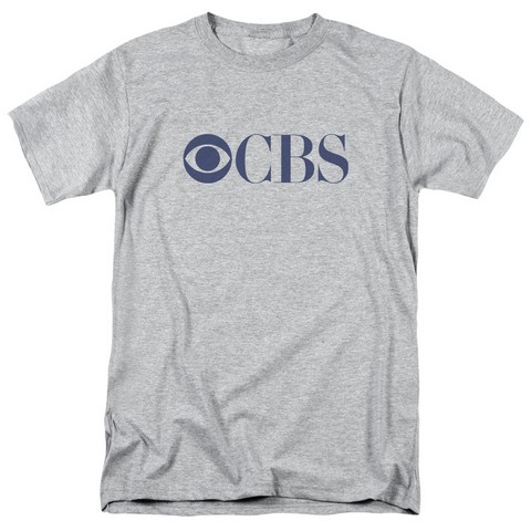 Cbs Logo - Short Sleeve Adult 18-1 Tee - Athletic Heather- Extra Large