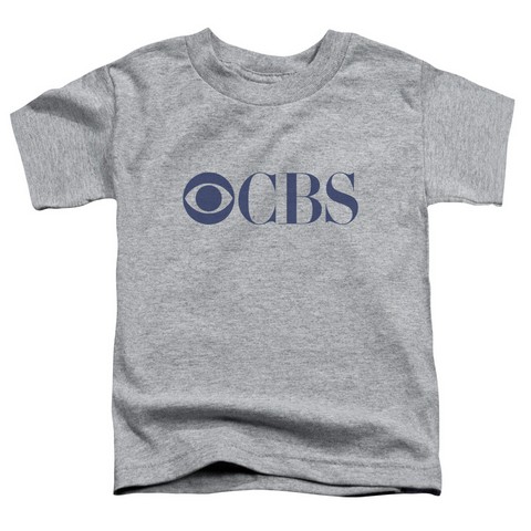 Cbs Logo - Short Sleeve Toddler Tee - Athletic Heather- Small 2T