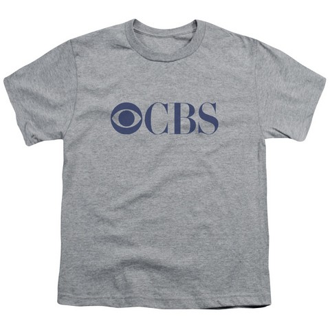 Cbs Logo - Short Sleeve Youth 18-1 Tee - Athletic Heather- Medium