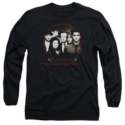 Scorpion-Cast - Long Sleeve Adult 18-1 Tee - Black- Small