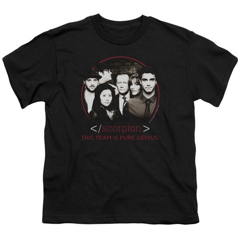 Scorpion-Cast - Short Sleeve Youth 18-1 Tee - Black- Small