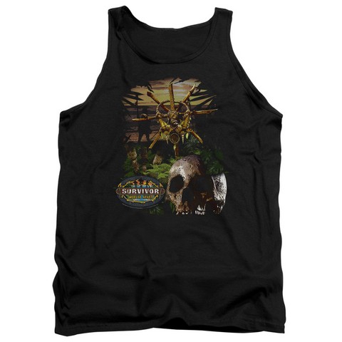 Survivor-Jungle - Adult Tank Top - Black- Extra Large