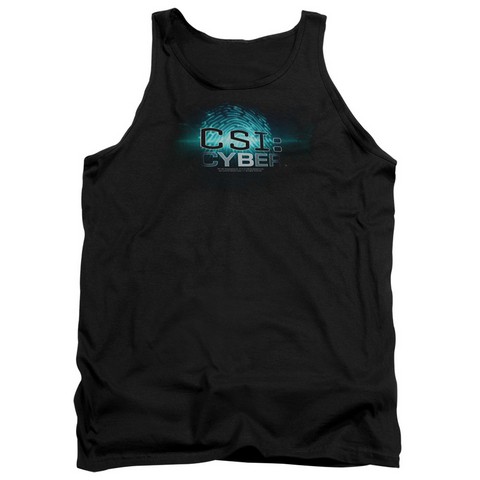 Csi- Cyber-Thumb Print - Adult Tank Top - Black- Extra Large