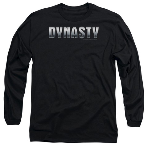 Dynasty-Dynasty Shiny - Long Sleeve Adult 18-1 Tee - Black- Medium