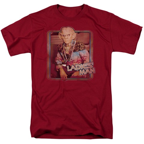 Star Trek-Ladies Man - Short Sleeve Adult 18-1 Tee - Cardinal- 3X -  NewGroove, NE3804893