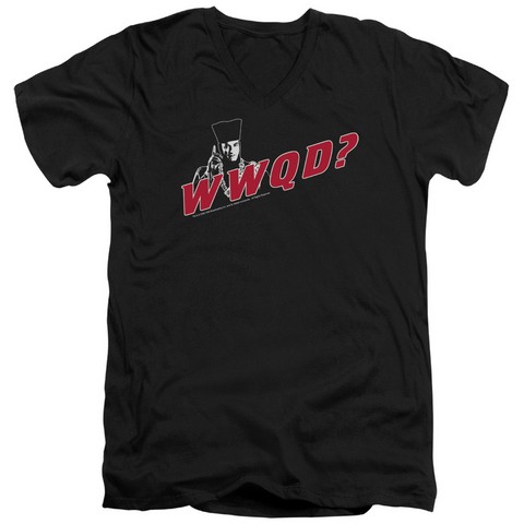 Star Trek-Wwqd 30-1 V-Neck Tee - Black- Small