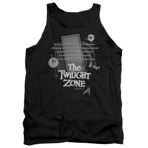 Twilight Zone-Monologue - Adult Tank Top - Black- Small