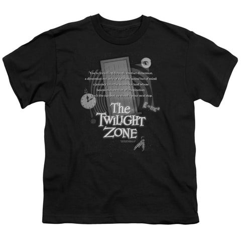 Twilight Zone-Monologue - Short Sleeve Youth 18-1 Tee - Black- Medium