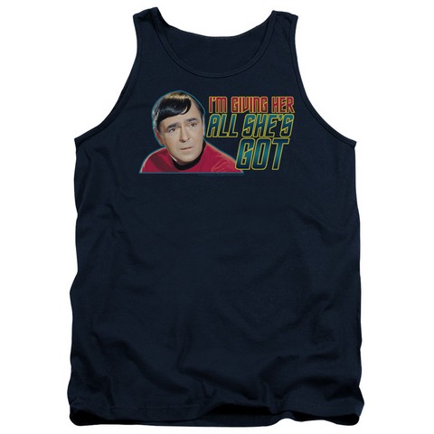 Star Trek-All Shes Got - Adult Tank Top - Navy- Medium