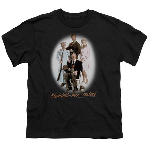 Beverly Hillbillies-Sophistimacated Short Sleeve Youth 18-1 Tee - Black- Medium