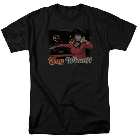 Star Trek-Say What - Short Sleeve Adult 18-1 Tee - Black- Medium