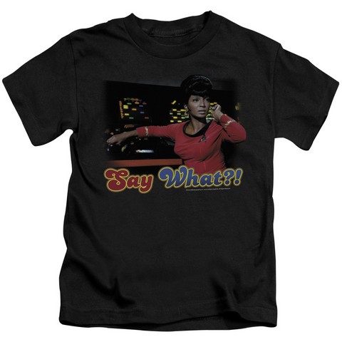 Star Trek-Say What - Short Sleeve Juvenile 18-1 Tee - Black- Small 4