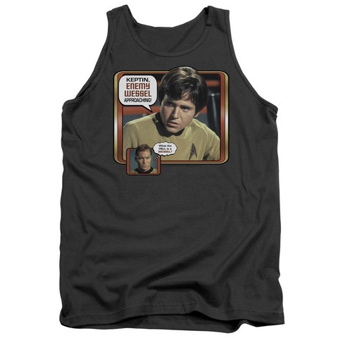 Star Trek-Enemy Wessel - Adult Tank Top - Charcoal- Medium
