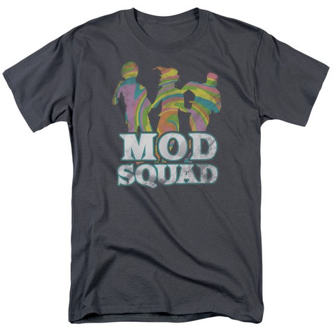 Mod Squad-Mod Squad Run Groovy - Short Sleeve Adult 18-1 Tee - Charcoal- 2X