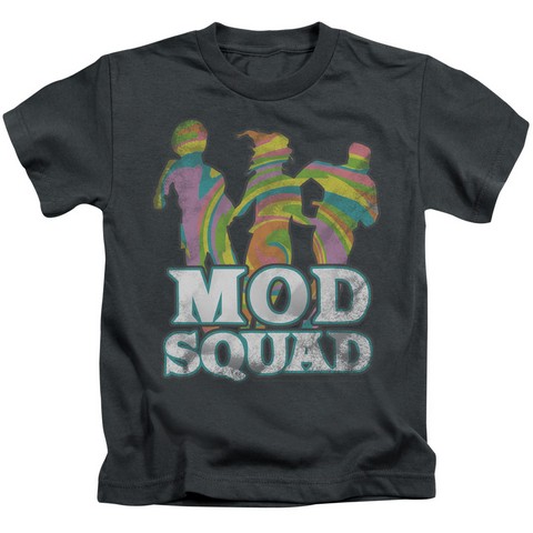 Mod Squad-Mod Squad Run Groovy - Short Sleeve Juvenile 18-1 Tee - Charcoal- Large 7