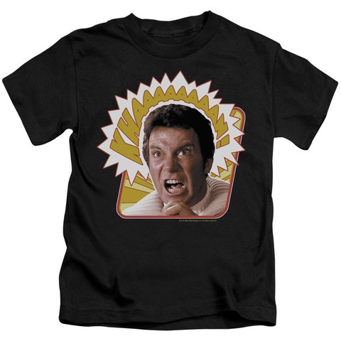 Star Trek-Khaaaaaan - Short Sleeve Juvenile 18-1 Tee - Black- Large 7