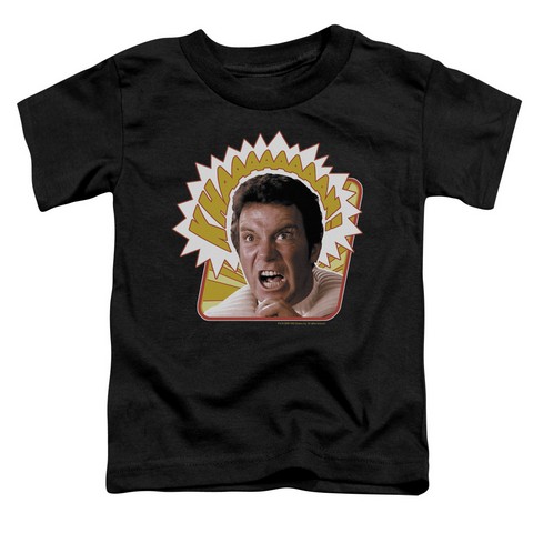 Star Trek-Khaaaaaan - Short Sleeve Toddler Tee - Black- Medium 3T