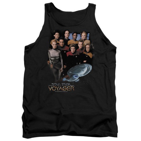 STVGR001 Star Trek-Voyager Crew - Black- Large