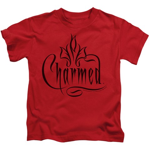 Charmed-Charmed Logo - Short Sleeve Juvenile 18-1 Tee - Red- Small 4