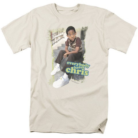 EhcEverybody Hates Chris  Short Sleeve Adult 181 Tee  Cream Small