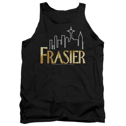 Frasier-Frasier Logo - Adult Tank Top - Black- Large