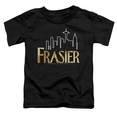 Frasier-Frasier Logo - Short Sleeve Toddler Tee - Black- Medium 3T
