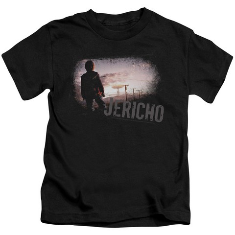 Jericho-Mushroom Cloud - Short Sleeve Juvenile 18-1 Tee - Black- Medium 5-6