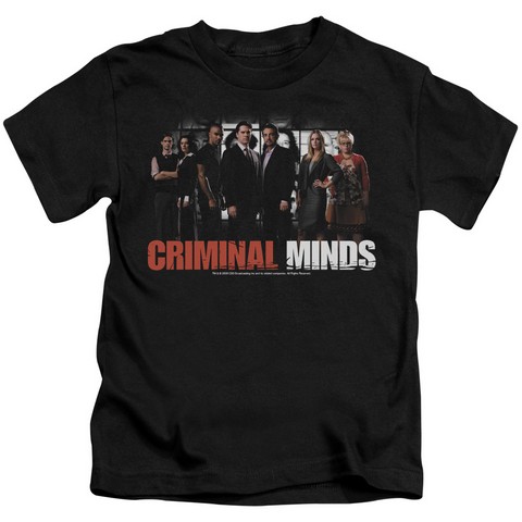 Criminal Minds-The Brain Trust - Short Sleeve Juvenile 18-1 Tee - Black- Small 4