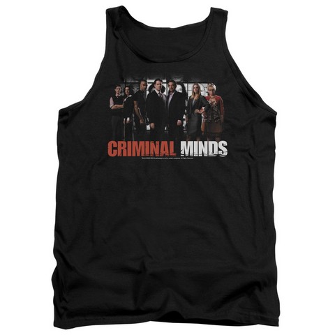 Criminal Minds-The Brain Trust - Adult Tank Top - Black- Medium